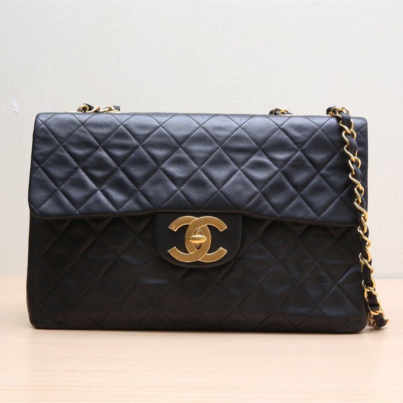 二手 黑金羊 貝嫂 34 皮革S 3開 金扣-1