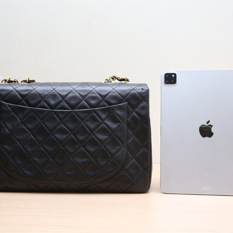 二手 黑金羊 貝嫂 34 皮革S 3開 金扣-2