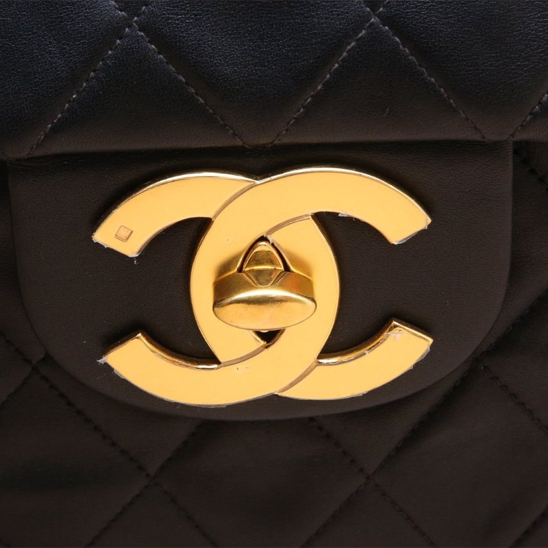 二手 黑金羊 貝嫂 34 皮革S 3開 金扣-5