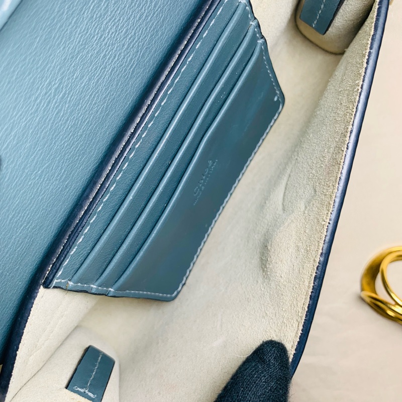 ✨經典甜價 Chloé 蔻依 超美藍灰小肩背包 斜背包-5