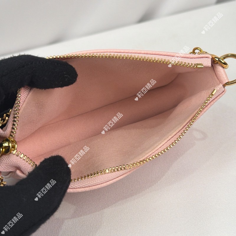 莉亞精品♡LV 限量款小麻將 粉色刺繡 全新閒置-13