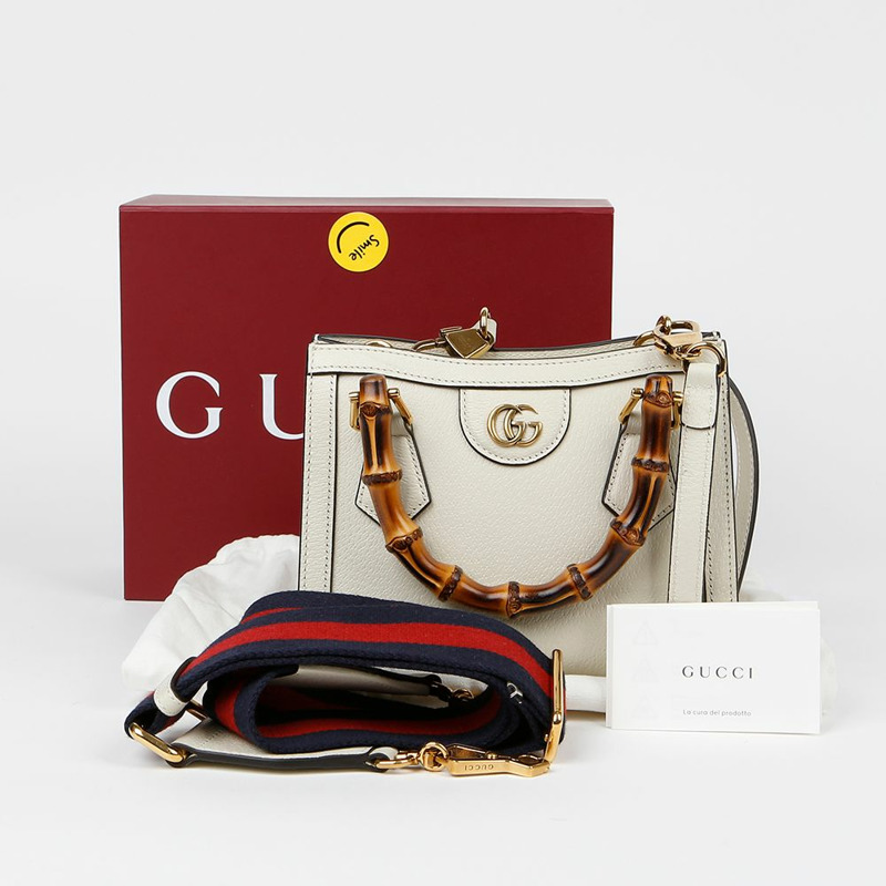 【包稅】GUCCI Diana 竹編迷你手提單肩包 702732-0