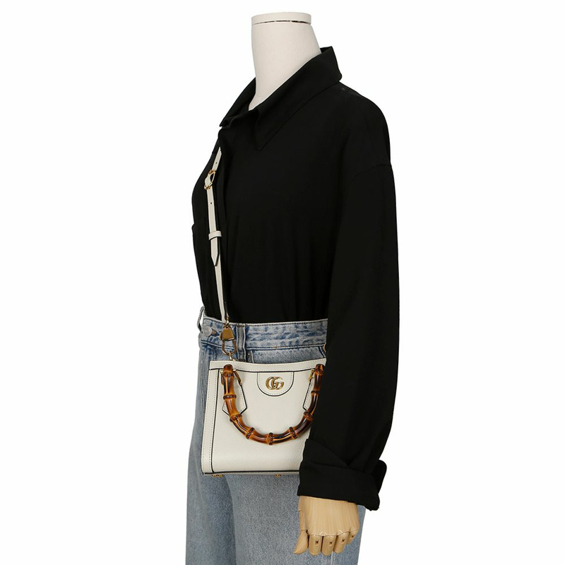 【包稅】GUCCI Diana 竹編迷你手提單肩包 702732-9