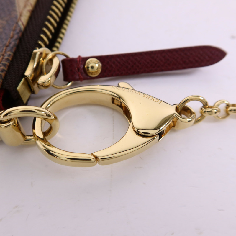 LOUIS VUITTON Damier Pochette Milla MM金扣鏈帶肩背袋-8