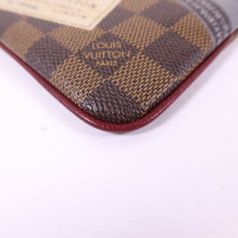 LOUIS VUITTON Damier Pochette Milla MM金扣鏈帶肩背袋-13