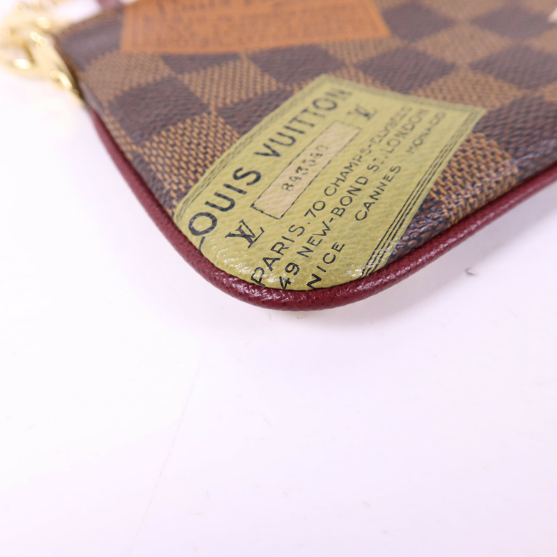 LOUIS VUITTON Damier Pochette Milla MM金扣鏈帶肩背袋-14