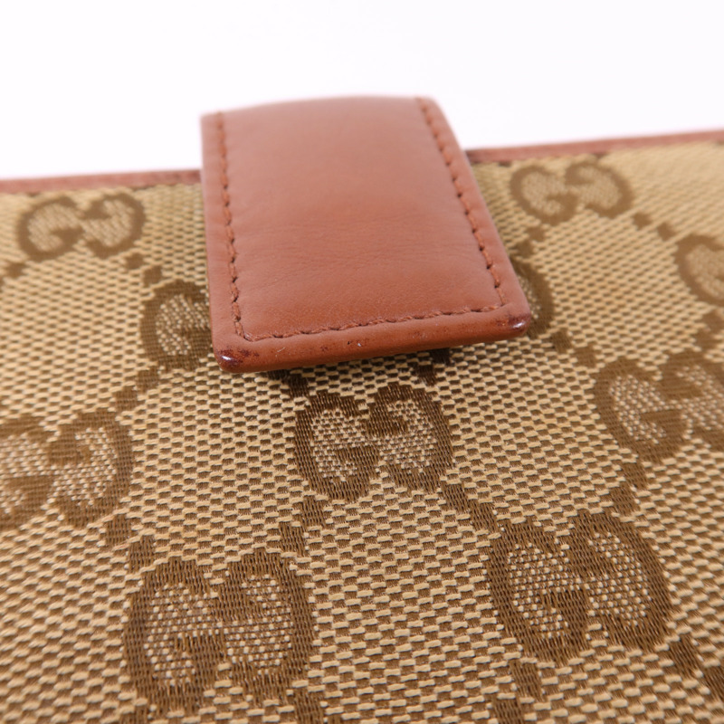 GUCCI 帆布Long Bifold Wallet金扣長錢包-15