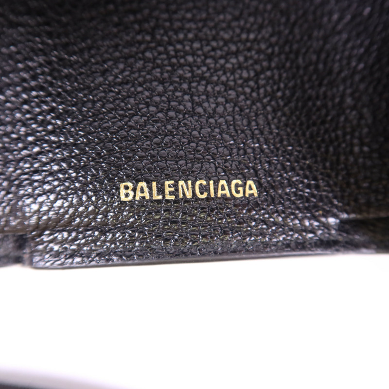 BALENCIAGA 牛皮皮革Trifold Wallet金扣錢包-7