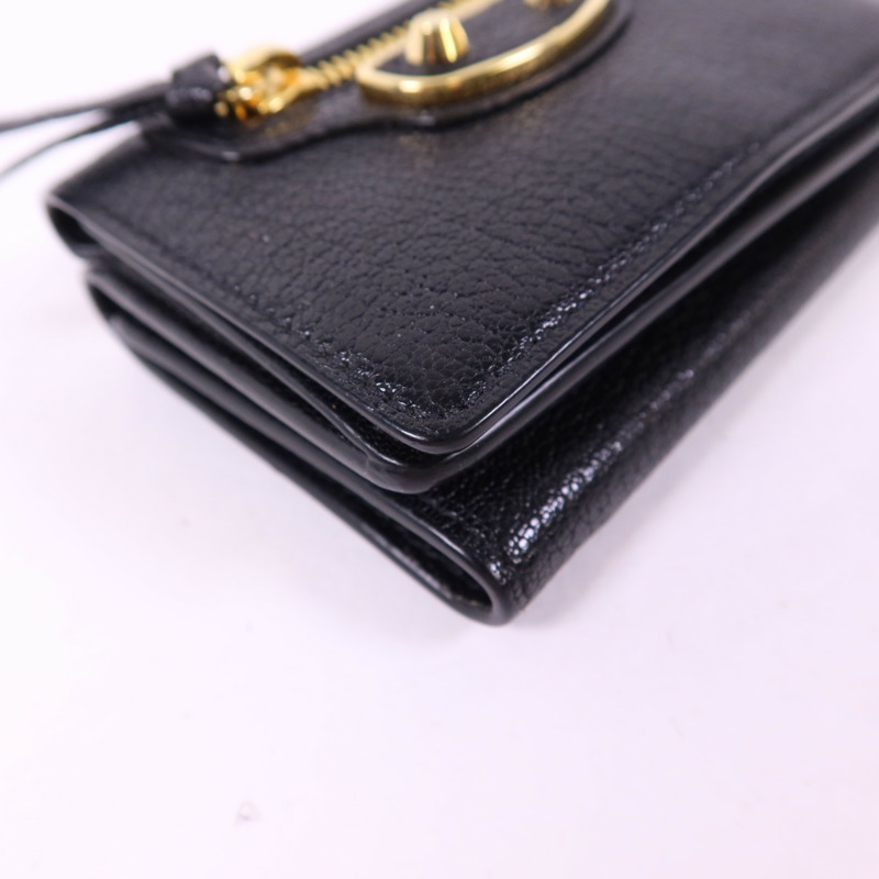 BALENCIAGA 牛皮皮革Trifold Wallet金扣錢包-16