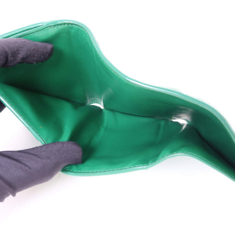 BOTTEGA VENETA 羊皮皮革Cassette Trifold Short Wallet金扣錢包-5