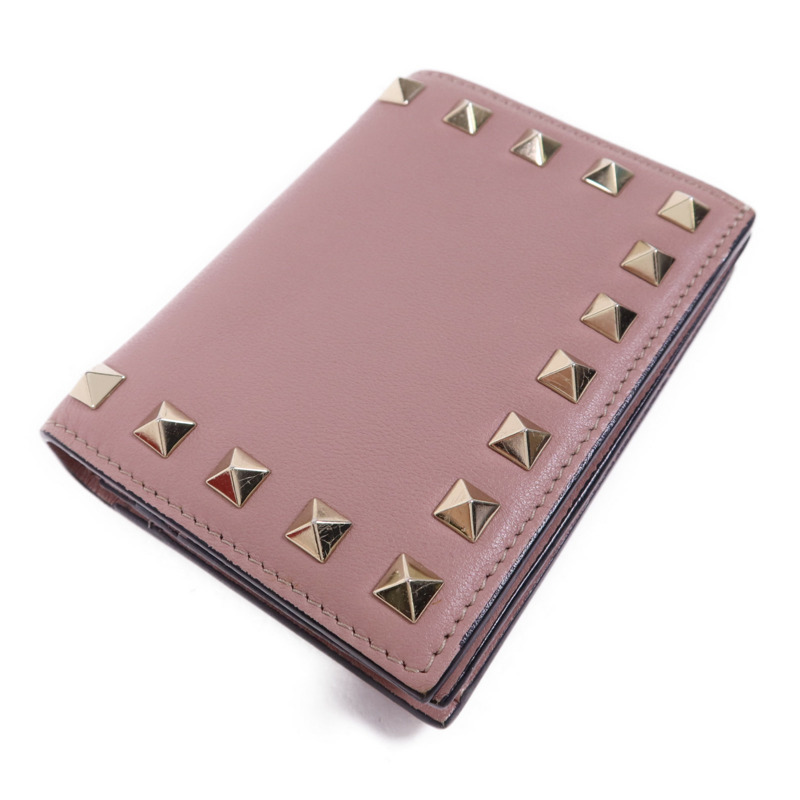 Valentino 牛皮皮革Bifold Wallet金扣錢包-2