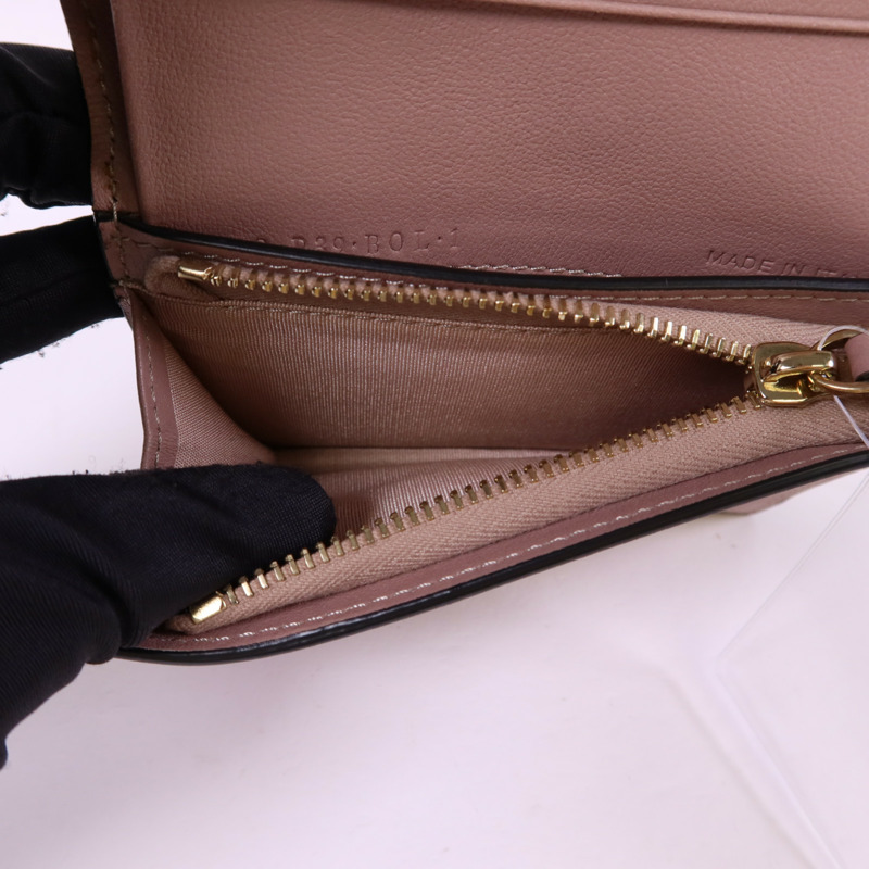 Valentino 牛皮皮革Bifold Wallet金扣錢包-5