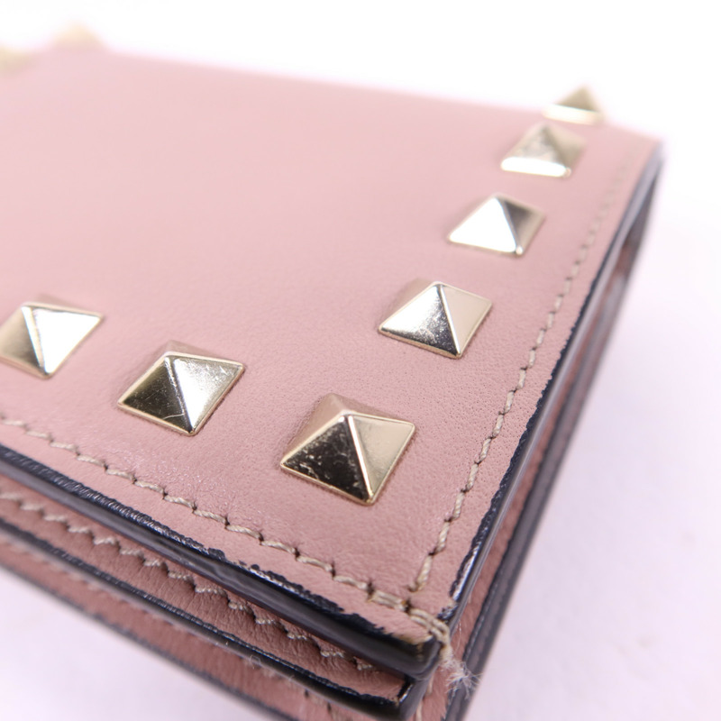 Valentino 牛皮皮革Bifold Wallet金扣錢包-12