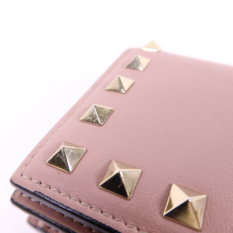 Valentino 牛皮皮革Bifold Wallet金扣錢包-13