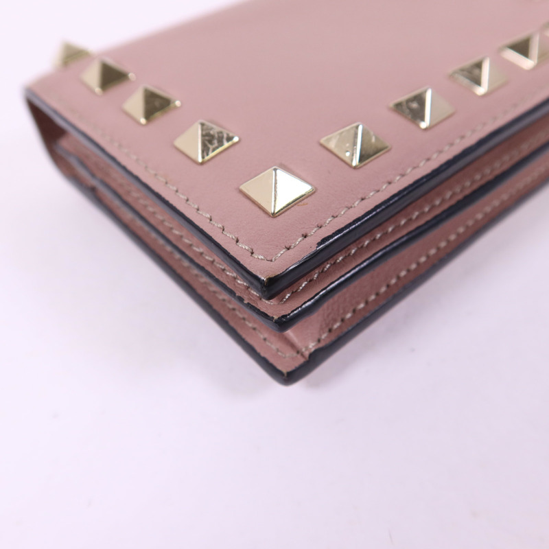 Valentino 牛皮皮革Bifold Wallet金扣錢包-15