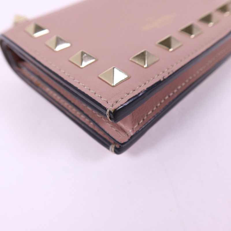 Valentino 牛皮皮革Bifold Wallet金扣錢包-17