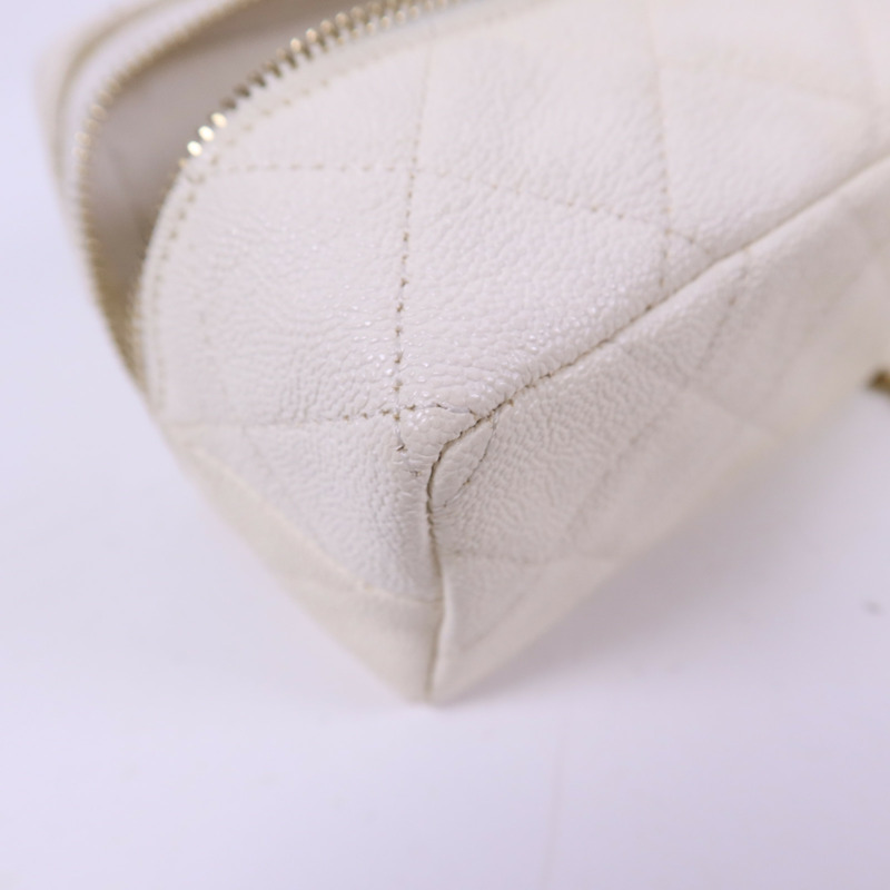 CHANEL 牛皮皮革Mini Chain Shoulder金扣手挽肩背兩用袋-14