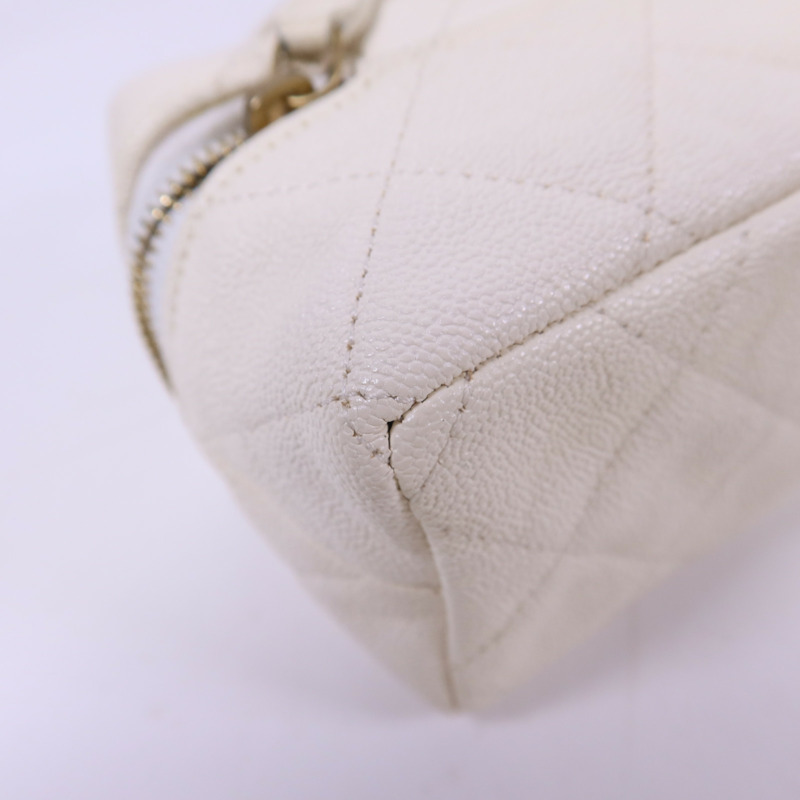 CHANEL 牛皮皮革Mini Chain Shoulder金扣手挽肩背兩用袋-16