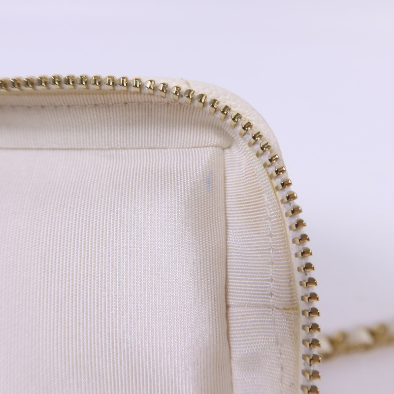 CHANEL 牛皮皮革Mini Chain Shoulder金扣手挽肩背兩用袋-18