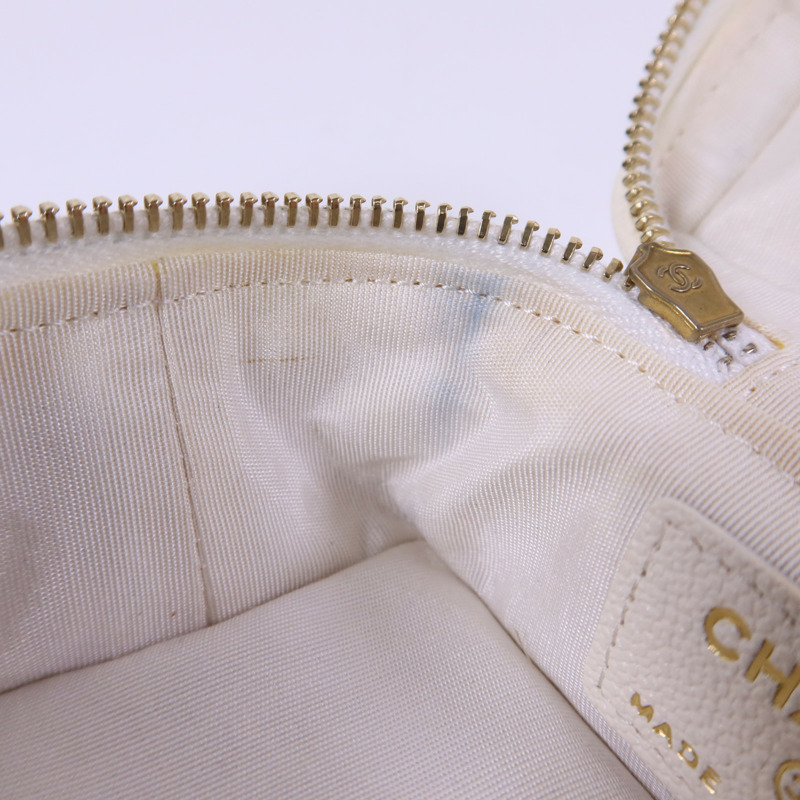 CHANEL 牛皮皮革Mini Chain Shoulder金扣手挽肩背兩用袋-20