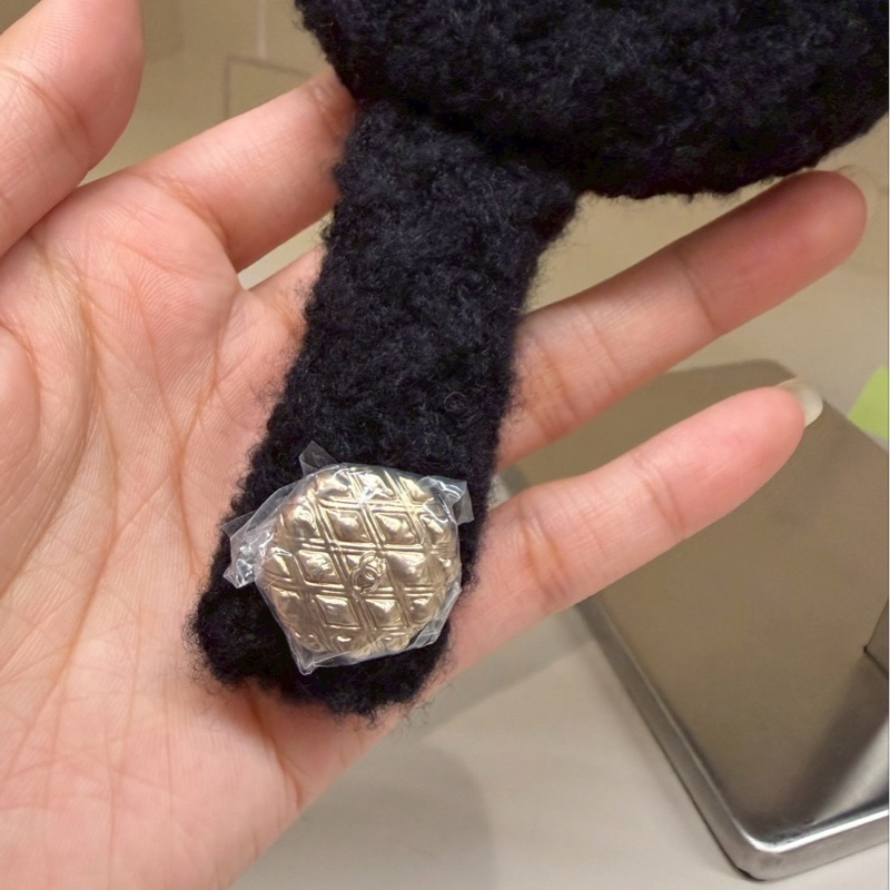 CHANEL 黑色飛行員毛帽 全新品-6