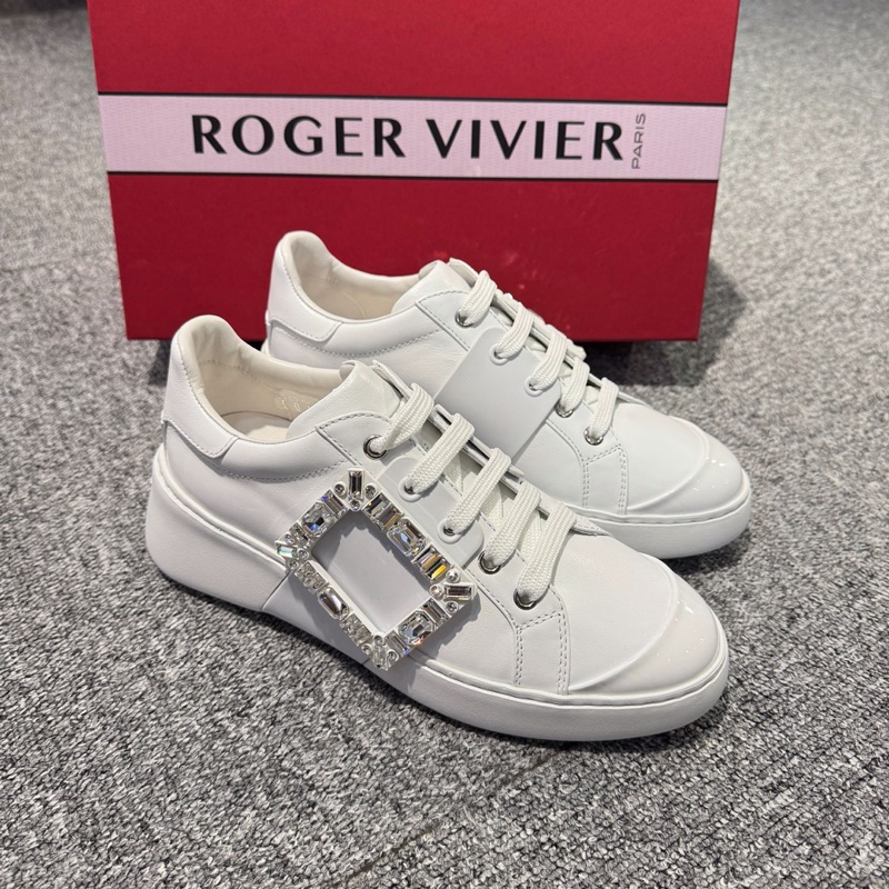 促銷品RogerVivier Viv' Skate Sneakers鑽扣 休閒鞋-0