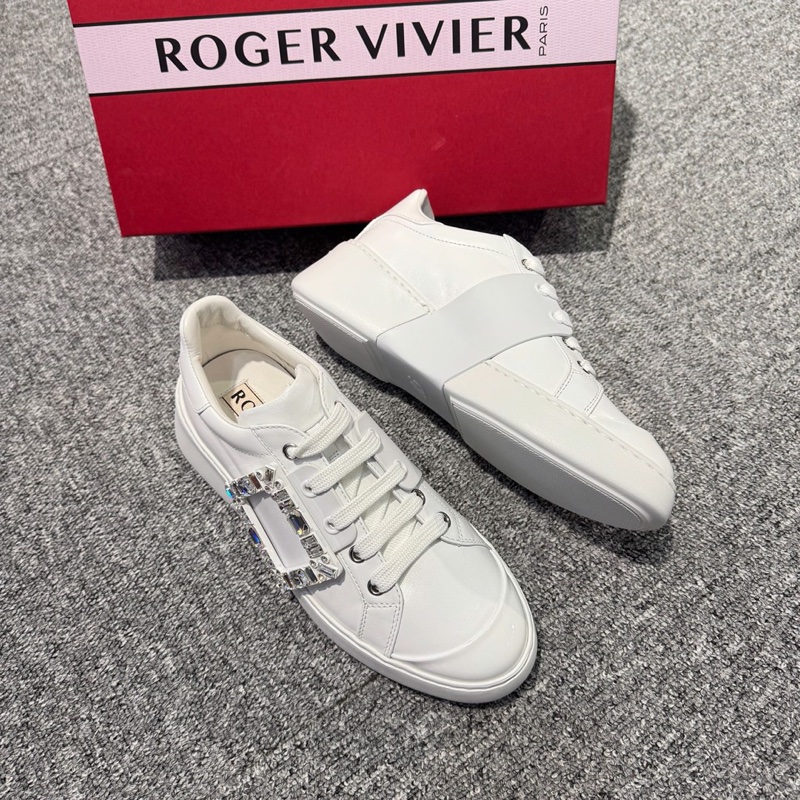 促銷品RogerVivier Viv' Skate Sneakers鑽扣 休閒鞋-1