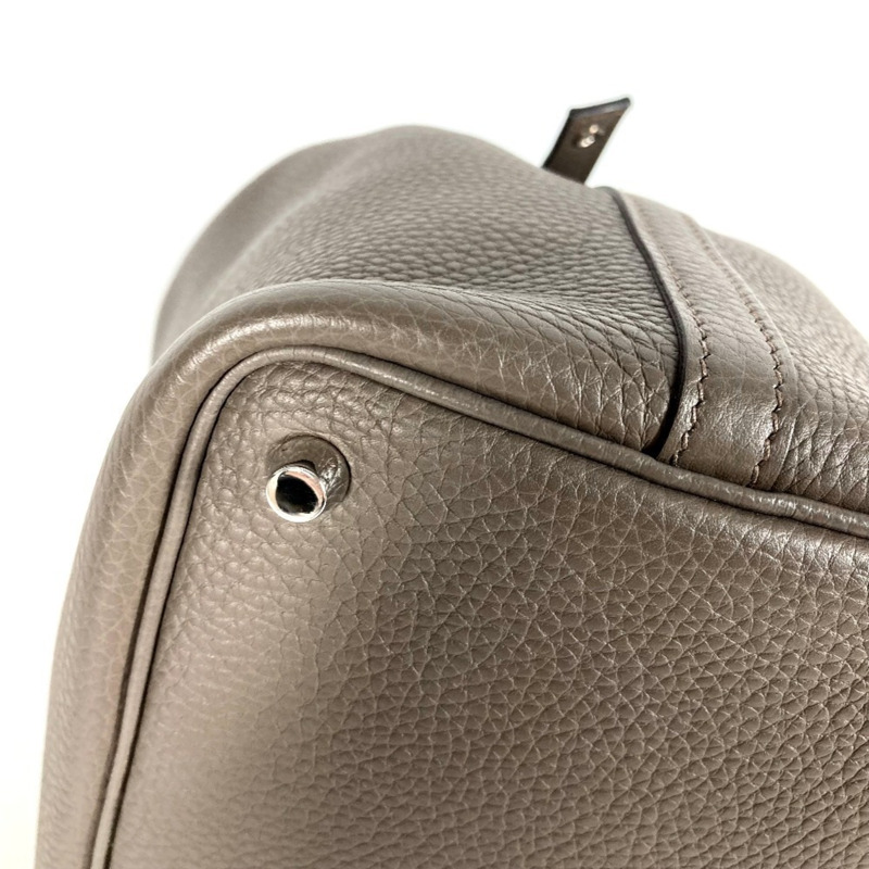 愛馬仕 Picotin Lock PM 手提包，Taurillon Clemence 皮革，Etain 灰色，女士款-7