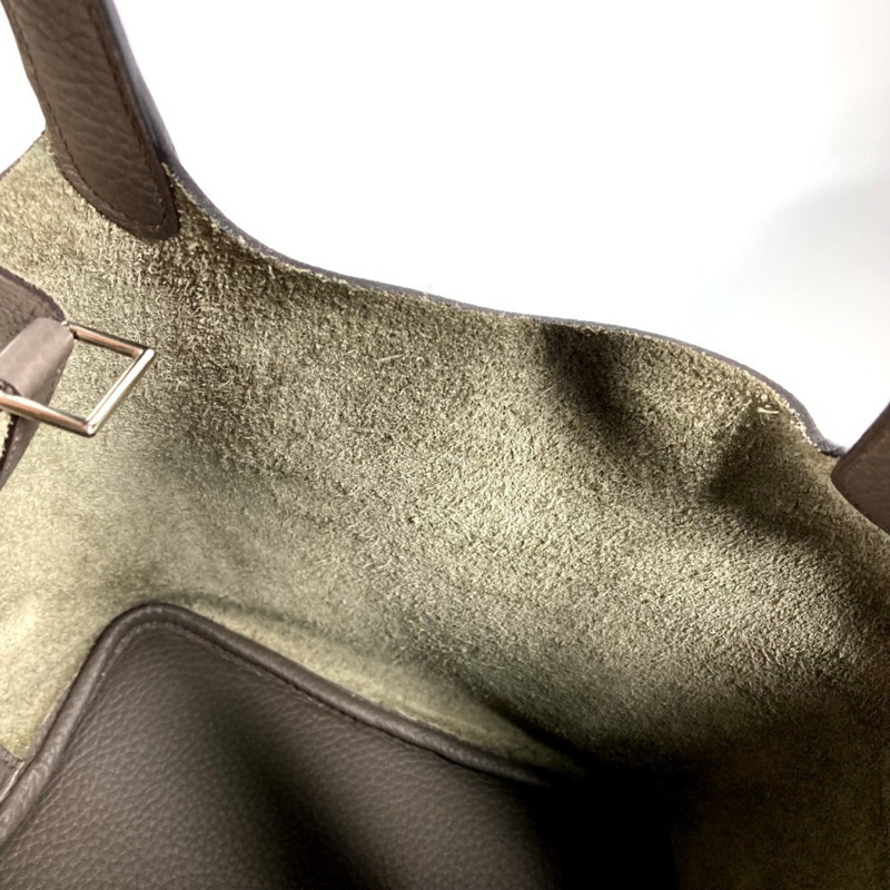 愛馬仕 Picotin Lock PM 手提包，Taurillon Clemence 皮革，Etain 灰色，女士款-12