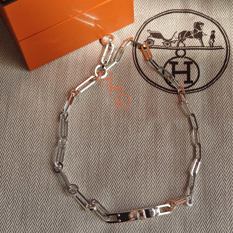 愛馬仕kelly 項鏈 - 雙層手鏈 /銀器（ 全新品）-1