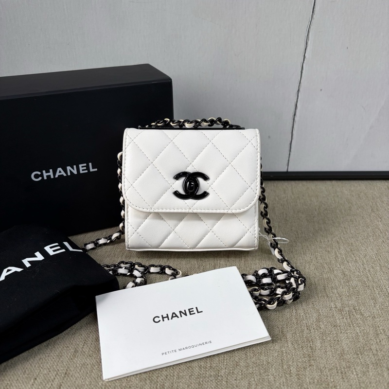 🌷天菜優惠！Chanel 香奈兒 Trendy CC mini 黑白熊貓配色 小方包-0