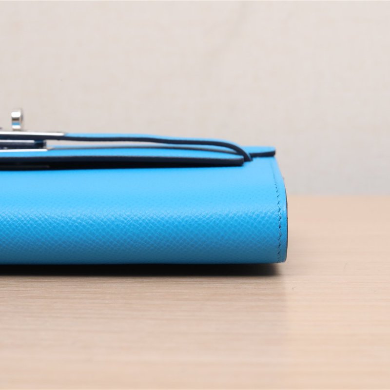 凱莉 長途旅行 B3 坦桑尼亞藍 爱馬仕小牛皮 Y刻 銀扣-3