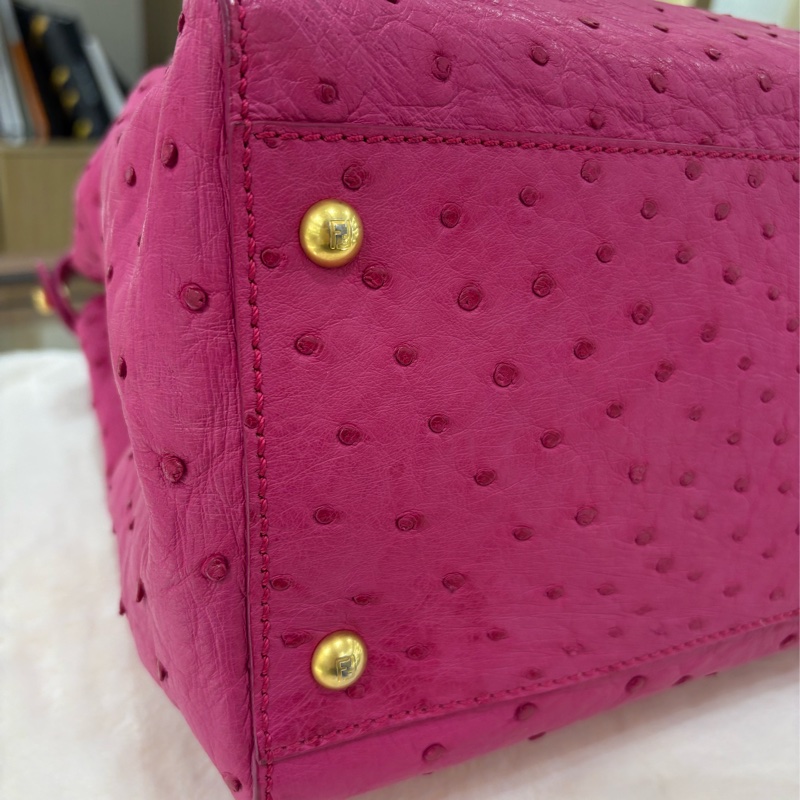 Fendi Peekaboo 極罕有 鴕鳥皮 二手like new❤️‍🔥-3