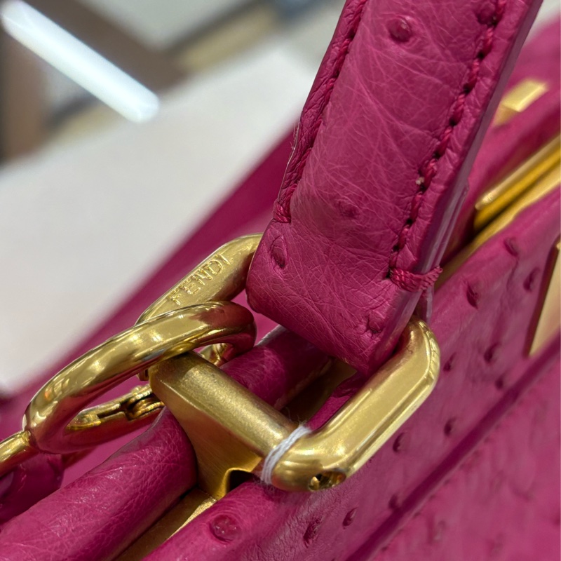 Fendi Peekaboo 極罕有 鴕鳥皮 二手like new❤️‍🔥-16