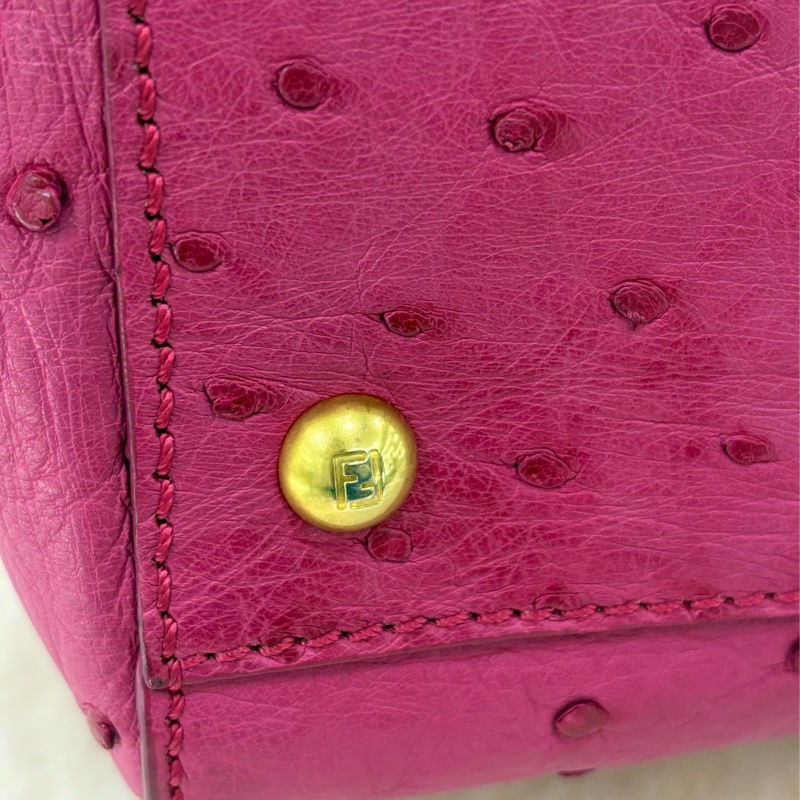 Fendi Peekaboo 極罕有 鴕鳥皮 二手like new❤️‍🔥-19