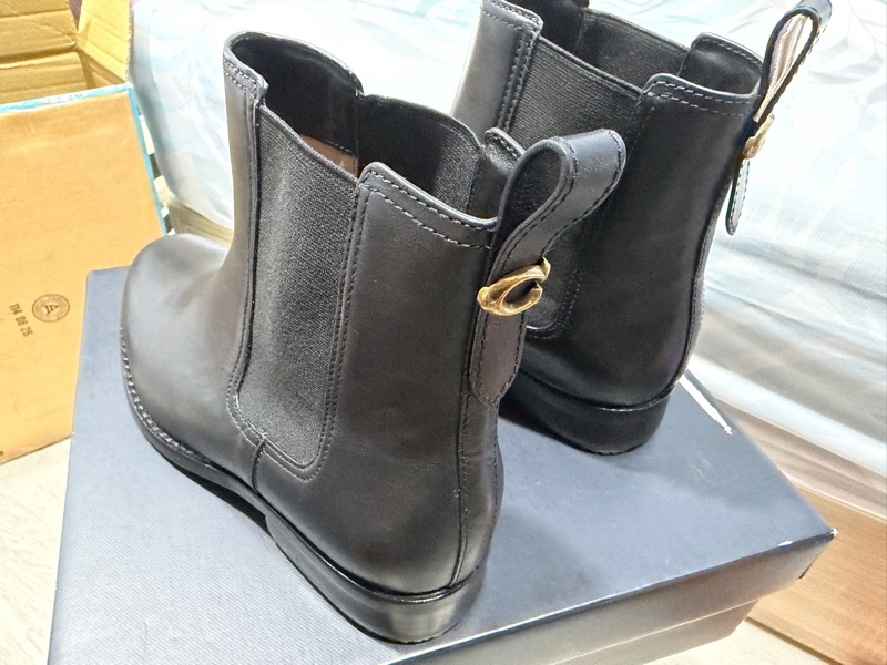 Coach 全新正品 切爾西短靴 8號 有加鞋底-4