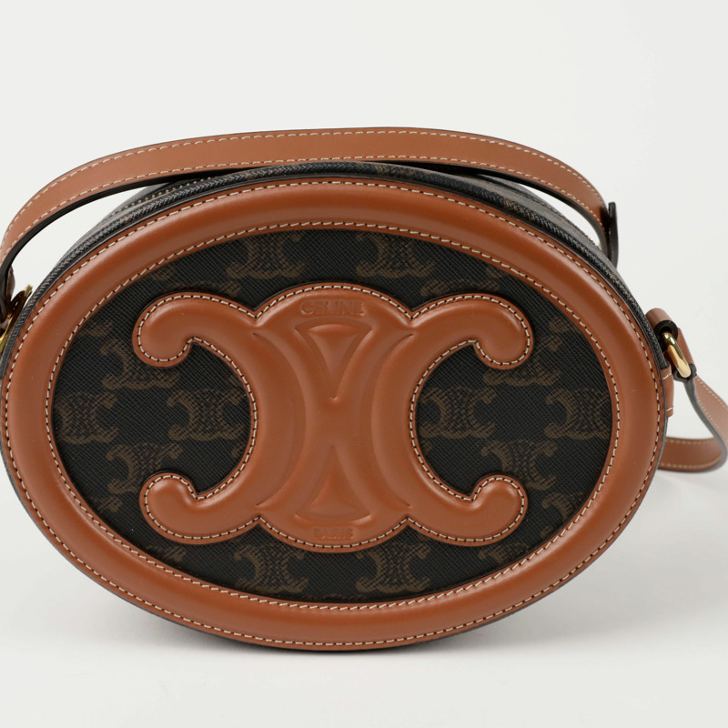 【包稅】CELINE Triope Quir 橢圓形單肩斜背包 198602EIN-1