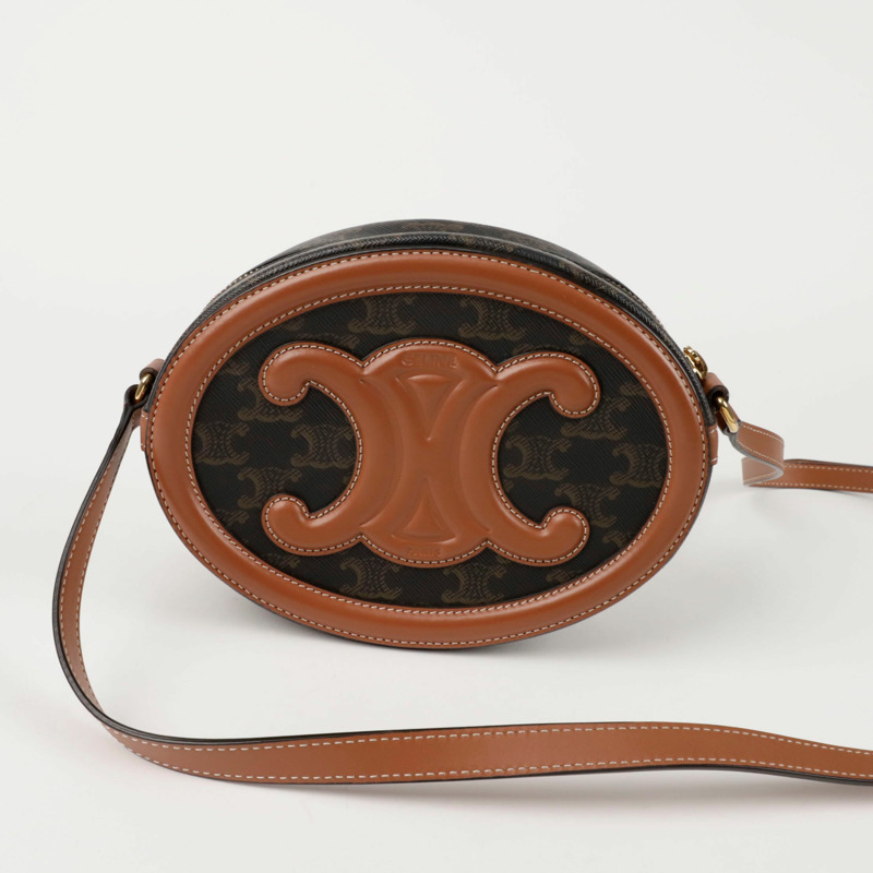 【包稅】CELINE Triope Quir 橢圓形單肩斜背包 198602EIN-3