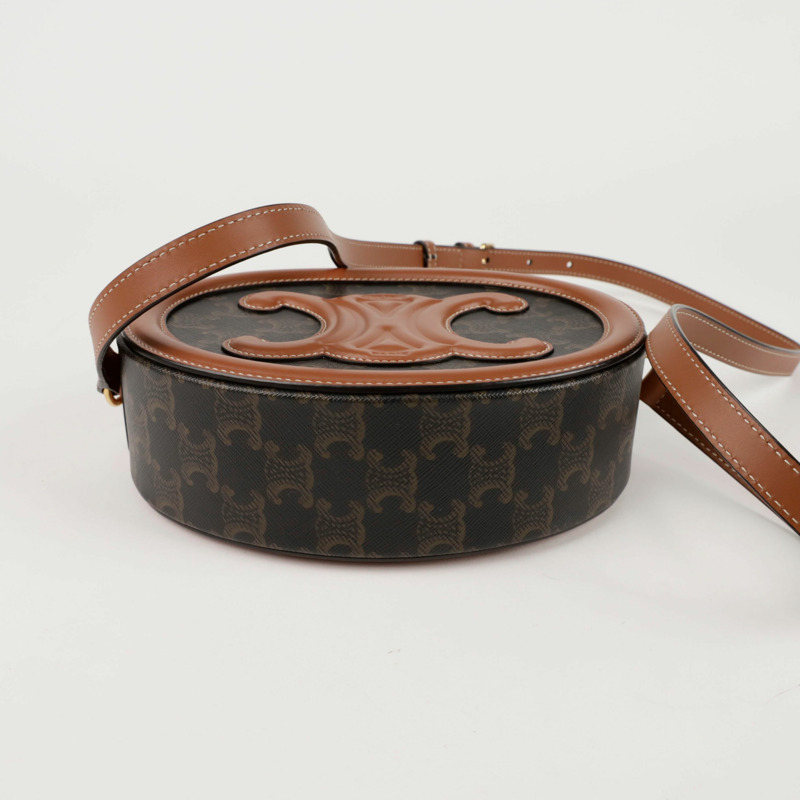 【包稅】CELINE Triope Quir 橢圓形單肩斜背包 198602EIN-6