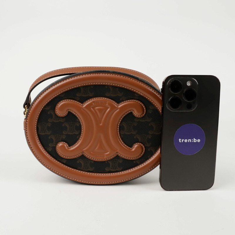 【包稅】CELINE Triope Quir 橢圓形單肩斜背包 198602EIN-7