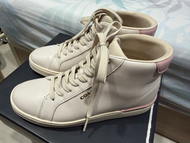 Coach 二手正品 高筒休閒鞋 7B 24號-1