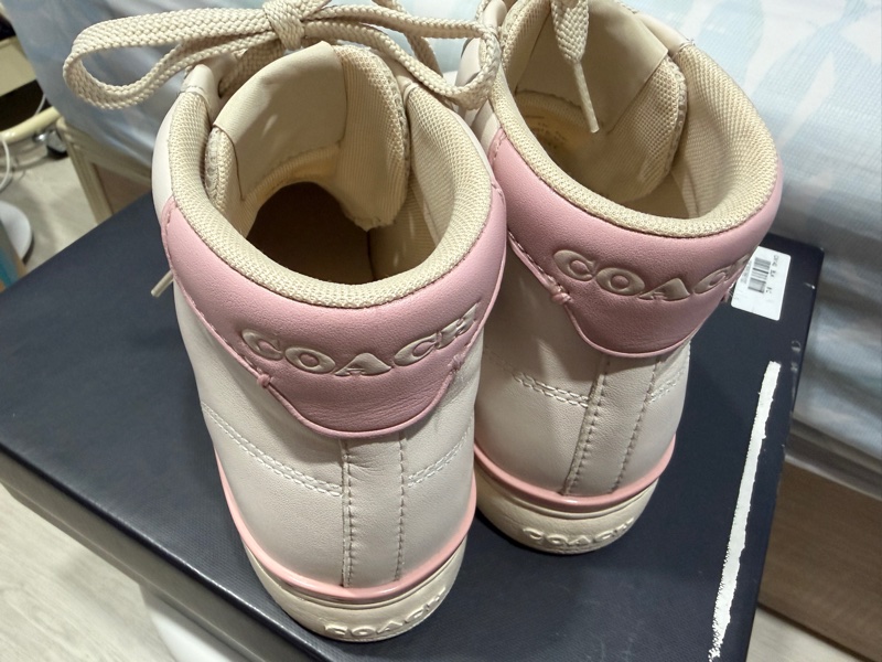 Coach 二手正品 高筒休閒鞋 7B 24號-2