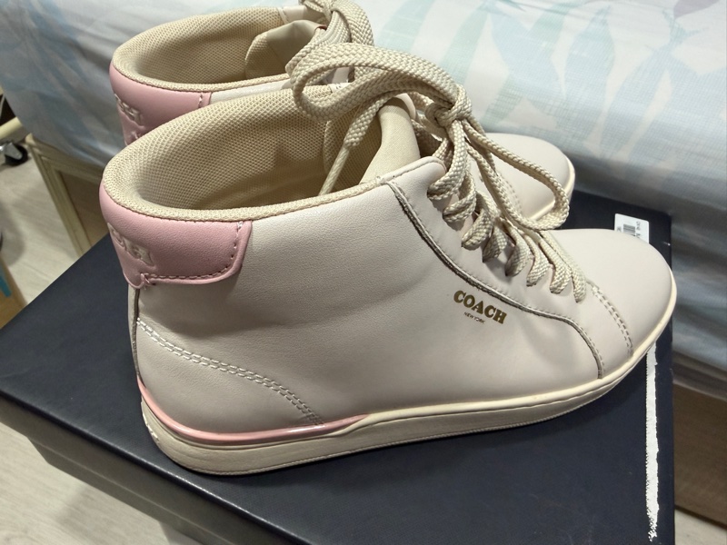 Coach 二手正品 高筒休閒鞋 7B 24號-5