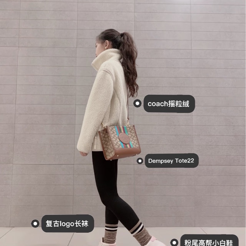 Coach 二手正品 高筒休閒鞋 7B 24號-6