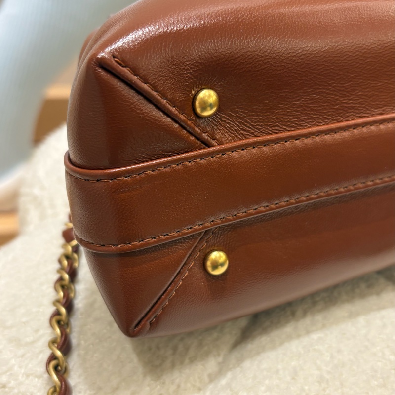 Chanel 24a Doc Bag 焦糖棕色🧸 二手like new-11