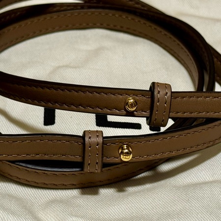 [FENDI]MON TRESOR FF Logo 緹花及皮革二用迷你水桶8BS093 ALP3 F1AOE-26