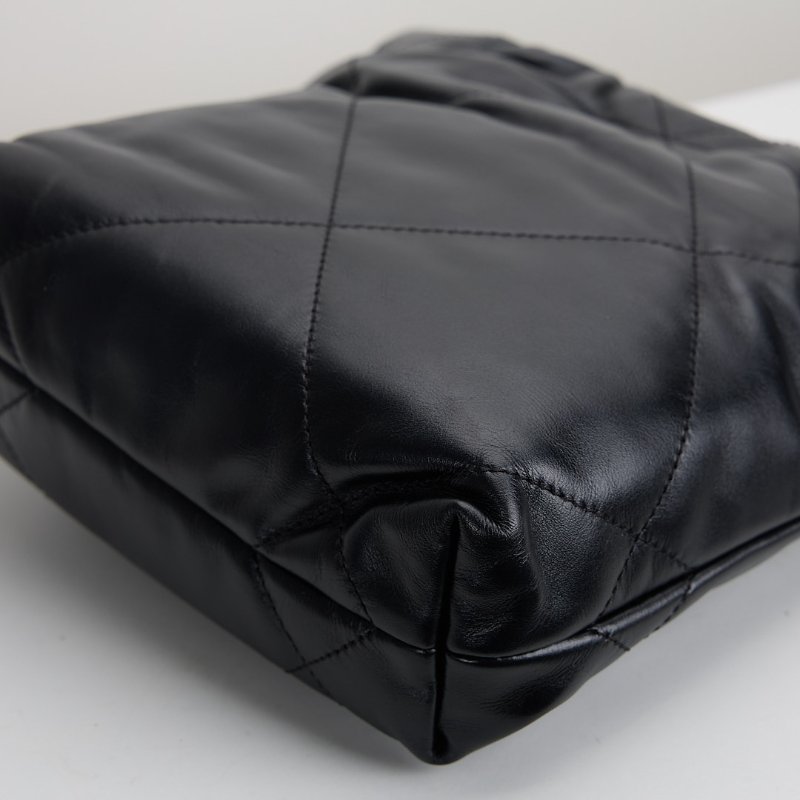 二手 Chanel 22bag mini 黑銀-8