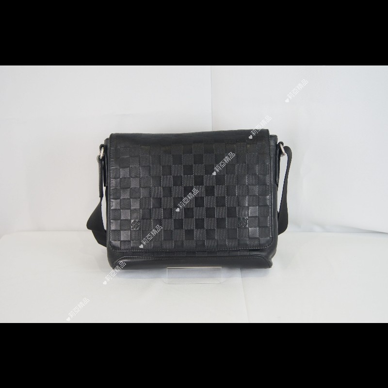 莉亞精品♡LV 黑棋盤格掀蓋包 二手美包-4