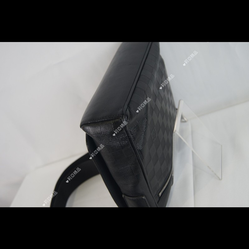 莉亞精品♡LV 黑棋盤格掀蓋包 二手美包-8