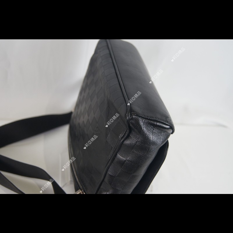 莉亞精品♡LV 黑棋盤格掀蓋包 二手美包-11